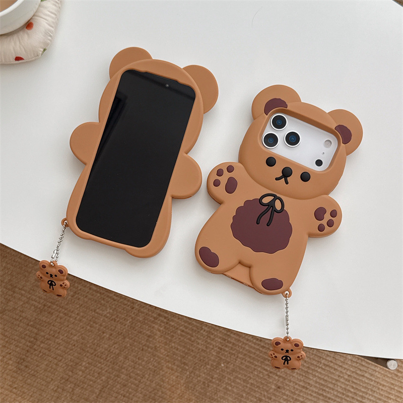 3D 만화 곰 소프트 실리콘 폰 케이스 아이폰 17 에 - Apple Iphone 15 Pro Max 리뷰 및 가격