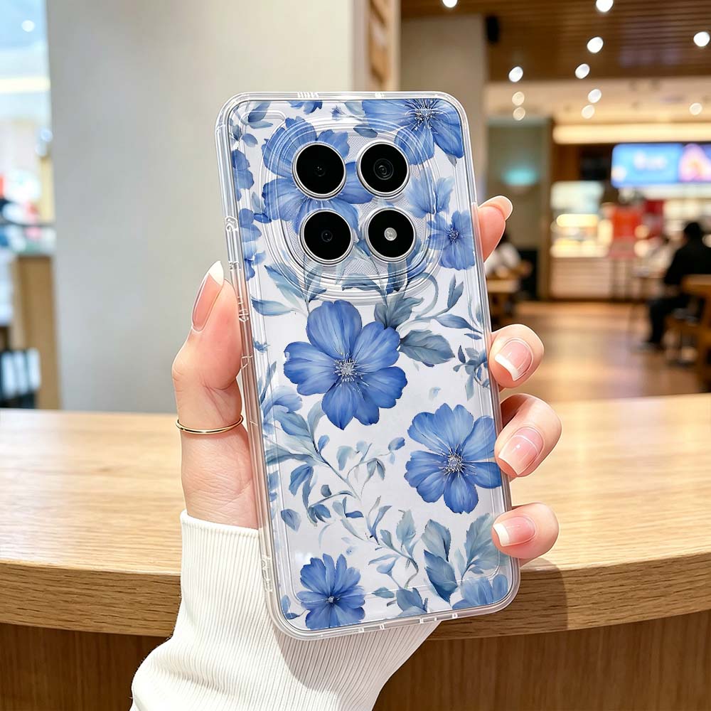 블루 수채화 꽃무늬 샤오미 POCO X7 X6 X5 F - Xiaomi Poco X6 리뷰 및 가격